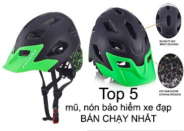 Top 5 mũ, nón bảo hiểm xe đạp bán chạy nhất cho người lớn và trẻ em