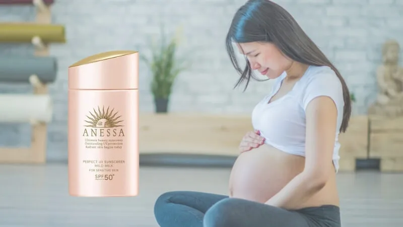 Kem chống năng Anessa có dùng được cho bà bầu