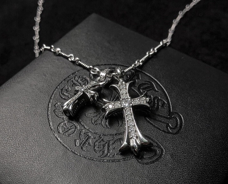 Dây chuyền Double Cross Chrome