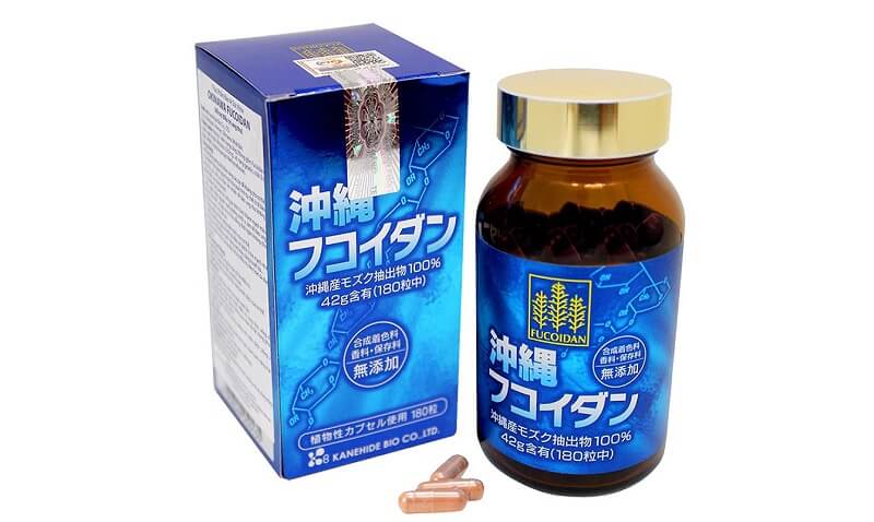 Viên uống Kanehide Bio Okinawa Fucoidan xanh hỗ trợ điều trị ung thư