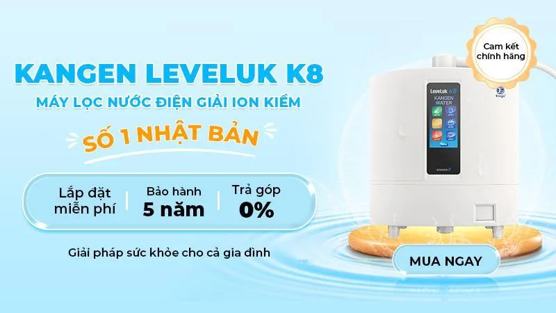 Máy lọc nước Kangen của Nhật Bản