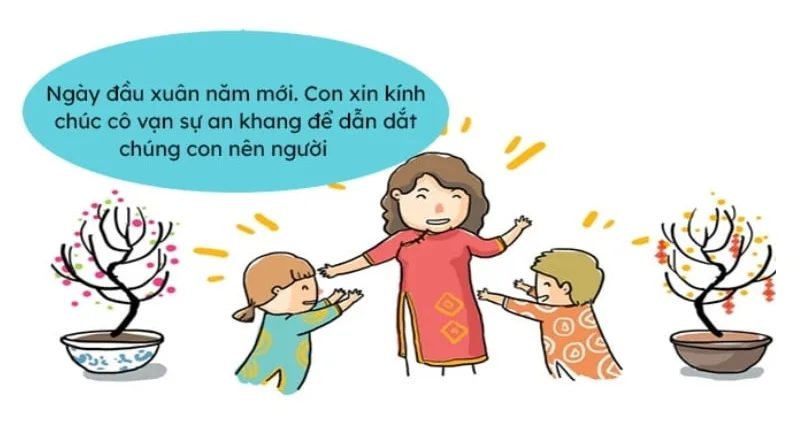 Chúc Tết thầy cô thể hiện sự tôn trọng