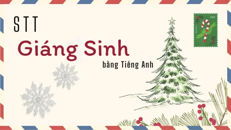 STT chúc giáng sinh Tiếng Anh