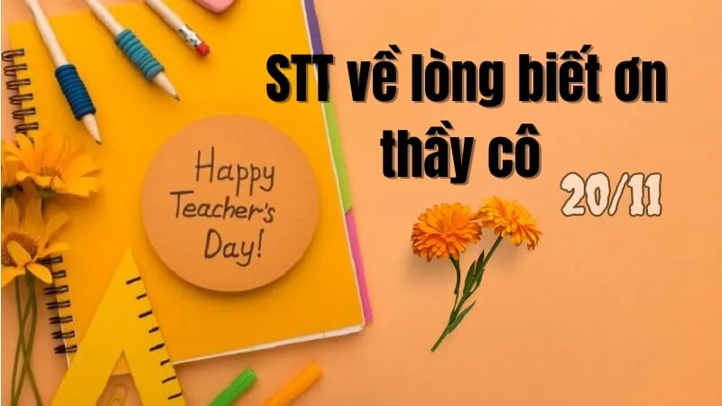 STT về lòng biết ơn thầy cô nhân ngày 20-11