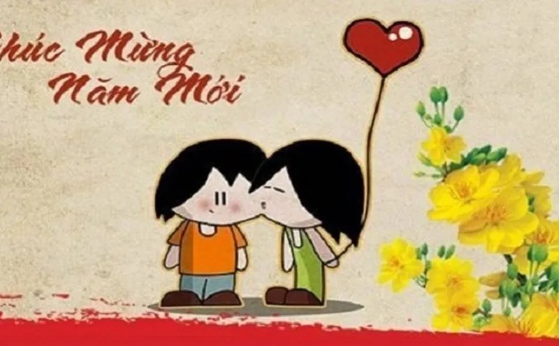 Gửi lời chúc mừng năm mới đến người yêu