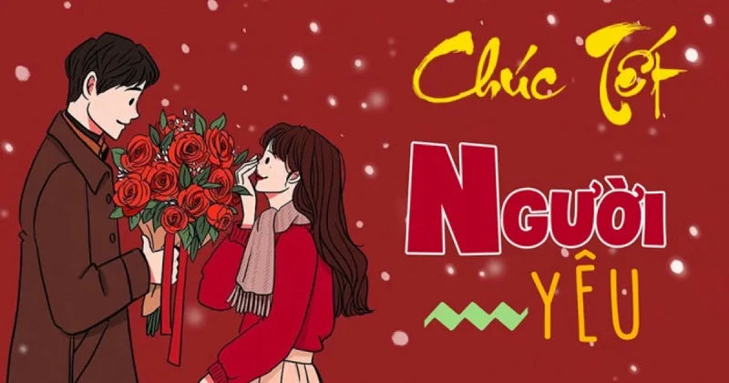 Cap chúc Tết người yêu