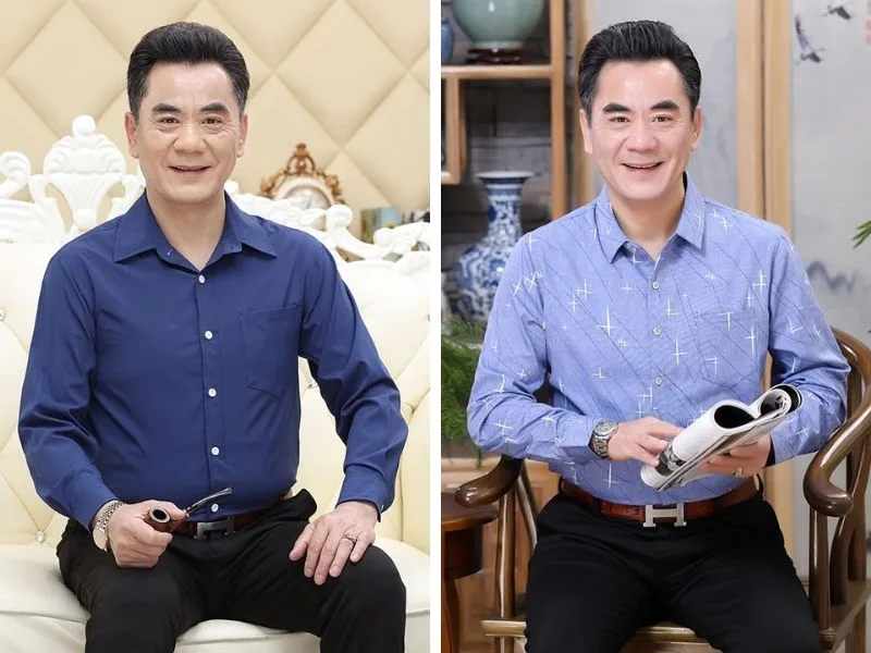 Mặc sơ mi dài tay với quần âu thể hiện sự lịch lãm và sang trọng