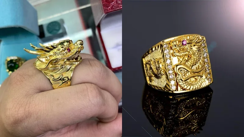Mẫu nhẫn rồng thể hiện sức mạnh và quyền lực của người đeo