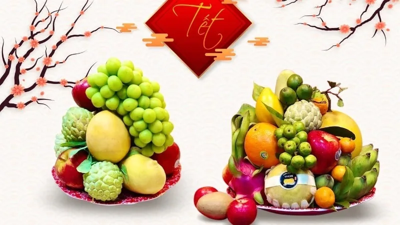 Bày mâm ngũ quả ngày Tết