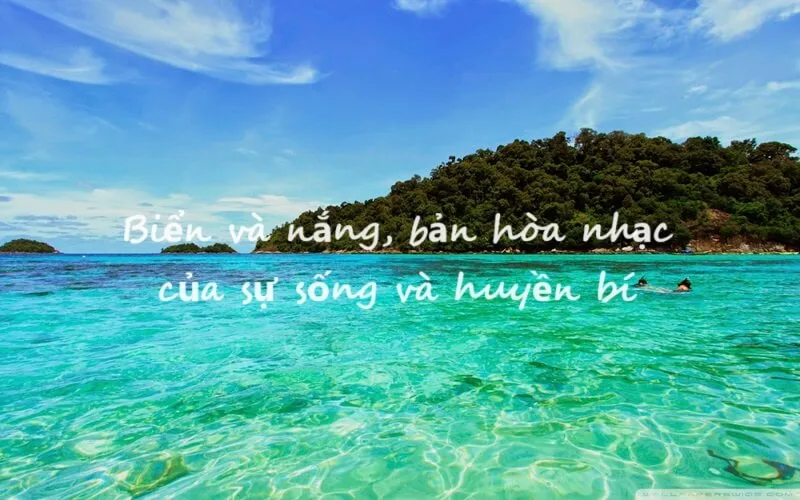 Mùa hè là mùa tuyệt đẹp với nắng và biển