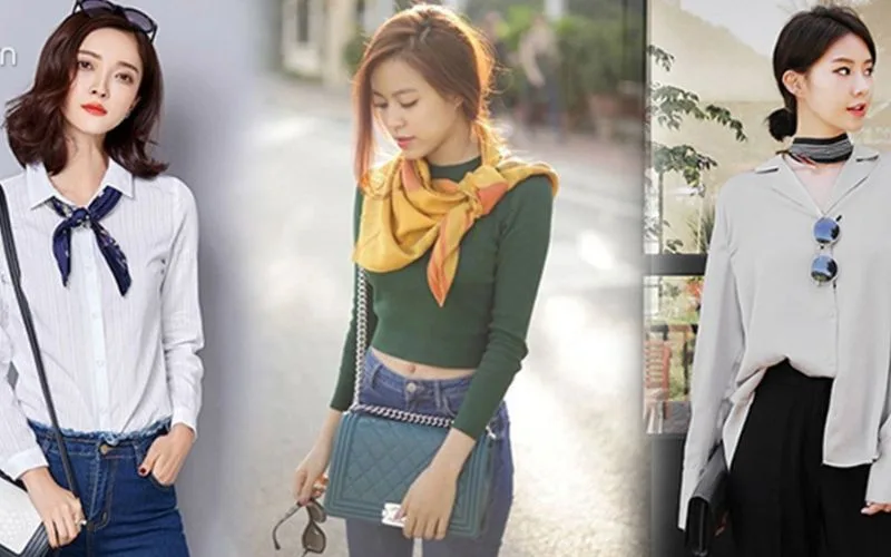 6 cách phối khăn lụa với áo sơ mi cực hợp cho mọi hoàn cảnh