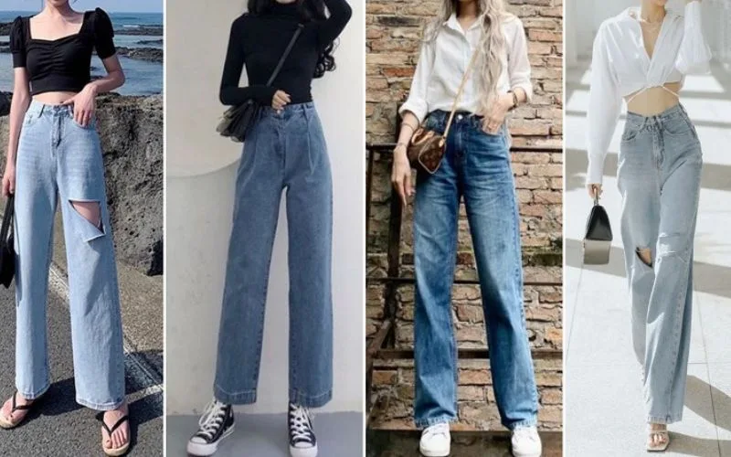 Quần bò suông mặc với áo gì? 7 cách phối đồ cực thời trang
