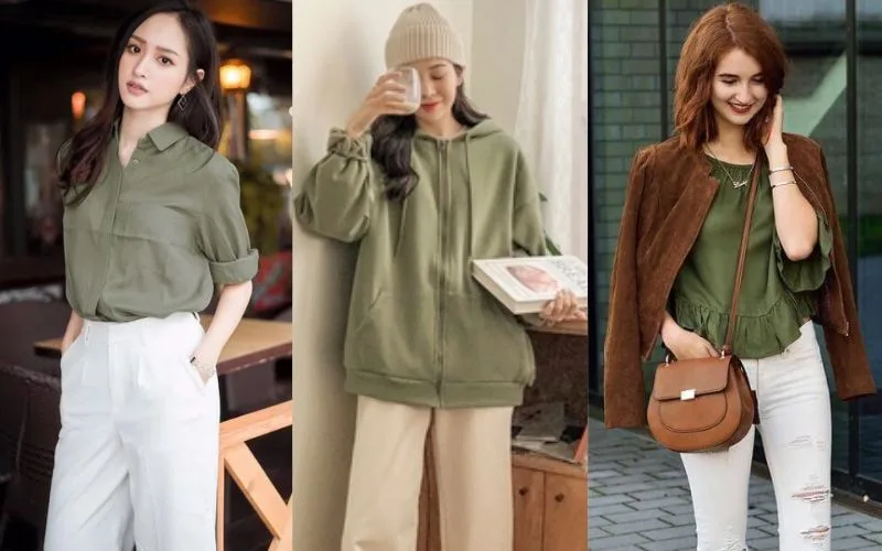 Xanh rêu phối với màu gì thì hợp nhất? những màu nên tránh xa