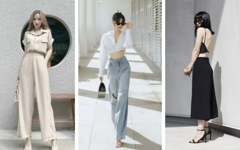 6 cách phối đồ với quần ống rộng cho người lùn trở nên cao hơn