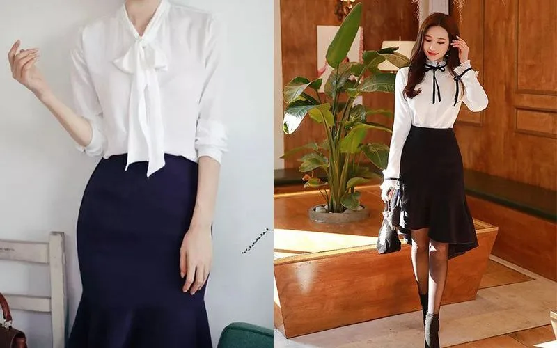 Chân váy đuôi cá phối với áo gì hợp nhất? 6 cách phối đơn giản lại xinh