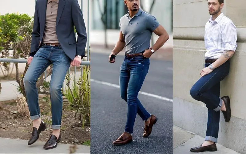 6 cách phối giày tây với quần jean nam thời trang phong cách lịch sự