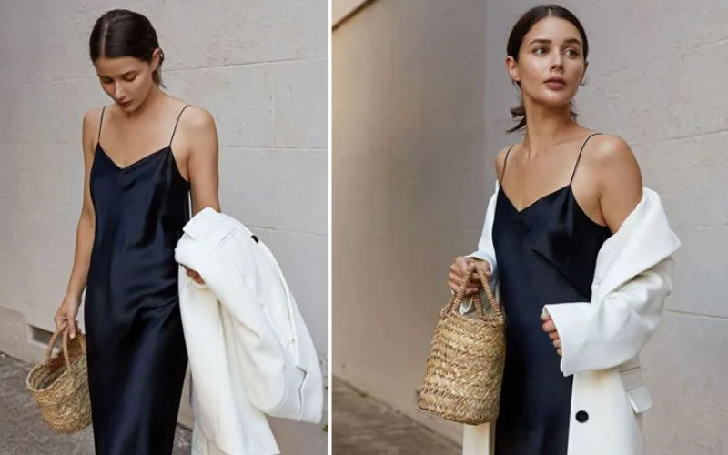 8 cách phối áo khoác với đầm hot trend không sợ lỗi mốt
