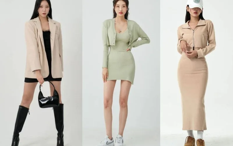 8 cách phối đồ với váy len body dài cực quyến rũ gợi cảm