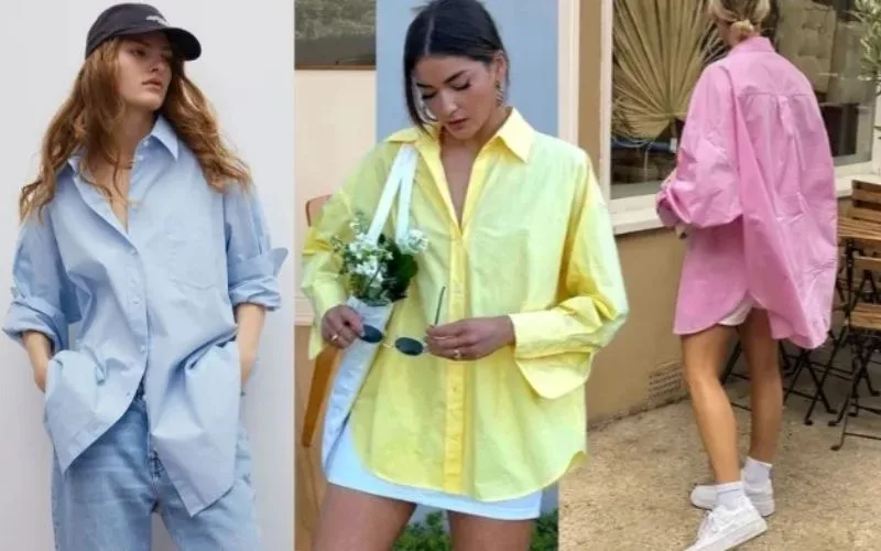 6 cách phối đồ với áo sơ mi oversize nữ cực phong cách năng động