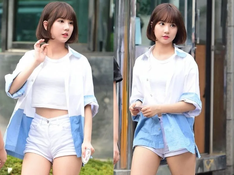 15 cách phối đồ với quần Short Jean Nữ năng động, trẻ trung