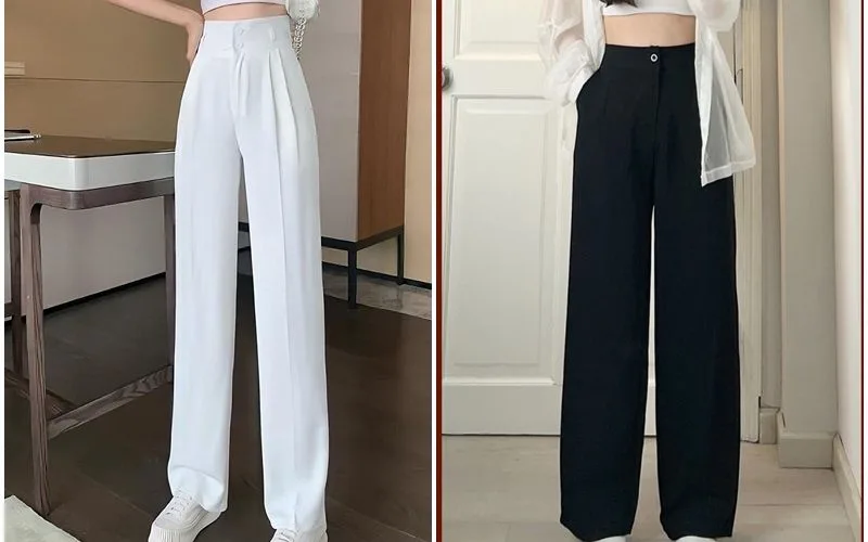 Quần ống suông cạp cao mặc với áo gì? 6 cách phối cực phù hợp