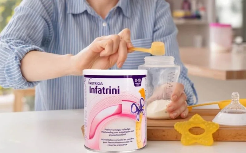 Sữa infatrini nên uống lúc nào? uống bao nhiêu? bao lâu thì ngừng?